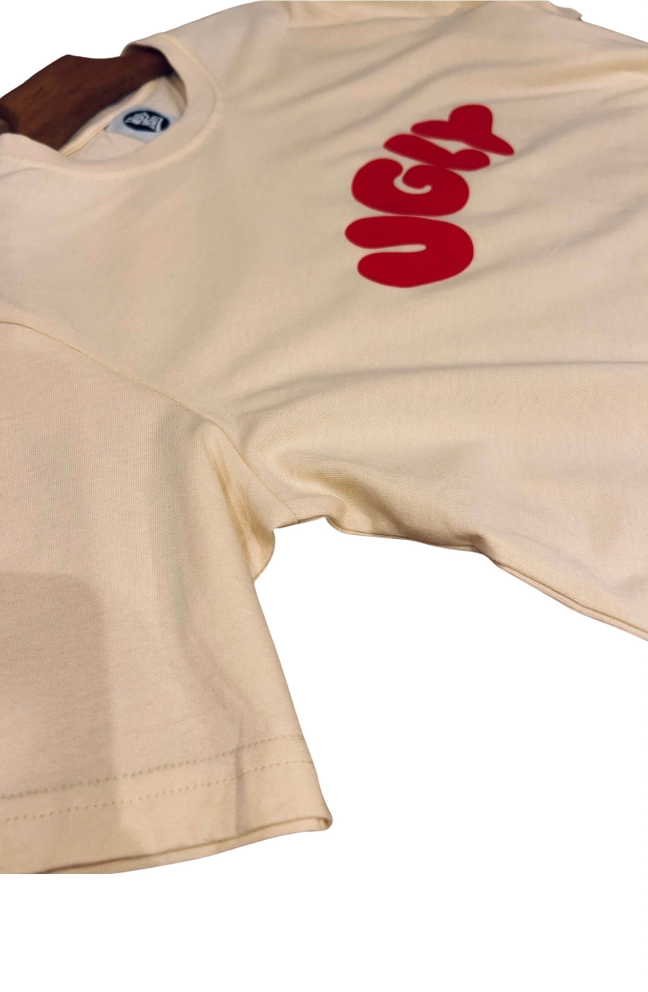 UGLY T-shirt - Cream and Red