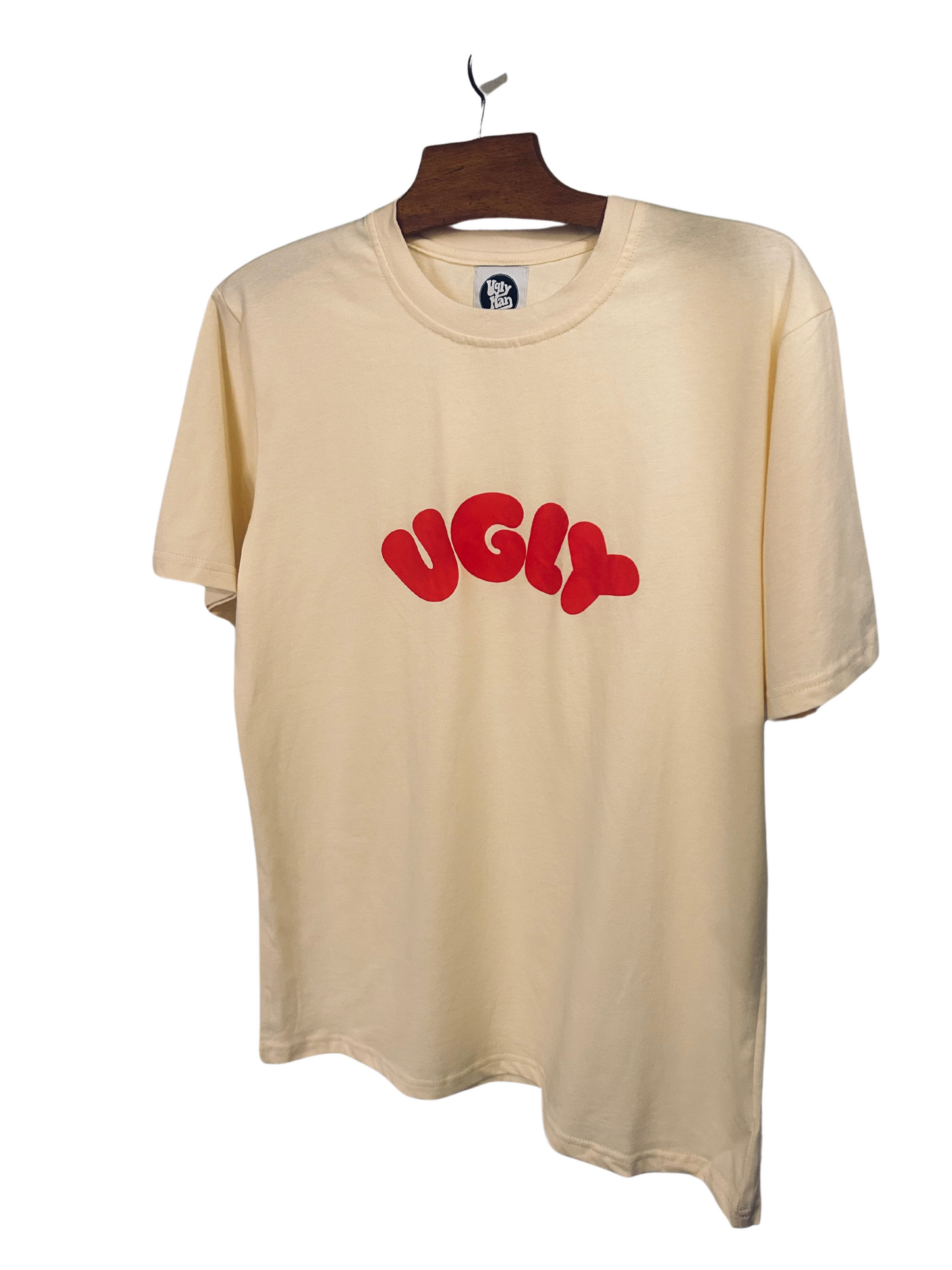 UGLY T-shirt - Cream and Red